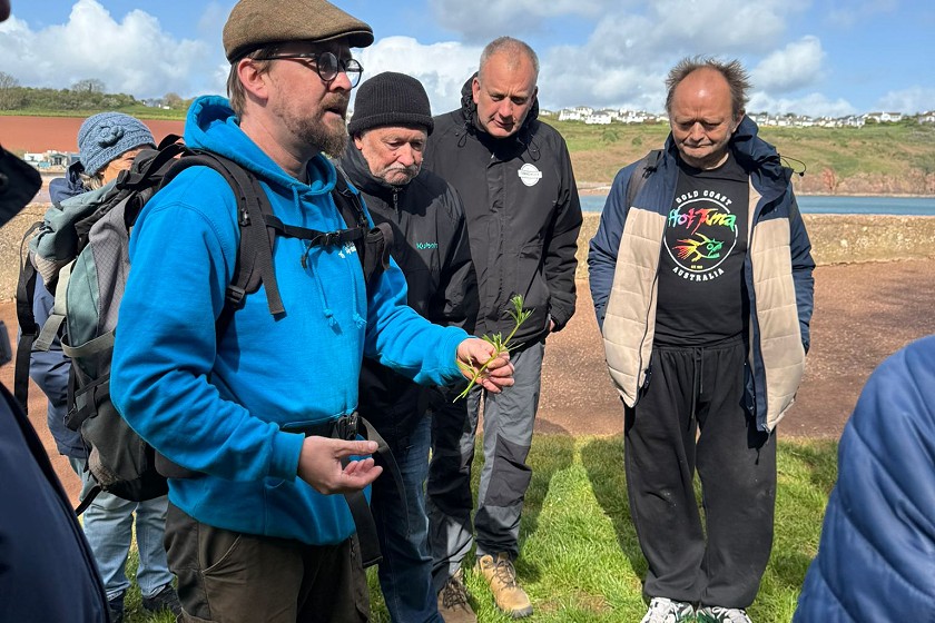 Jon leading a Coastal Foraging Walk