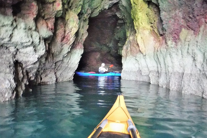 sea kayak cave